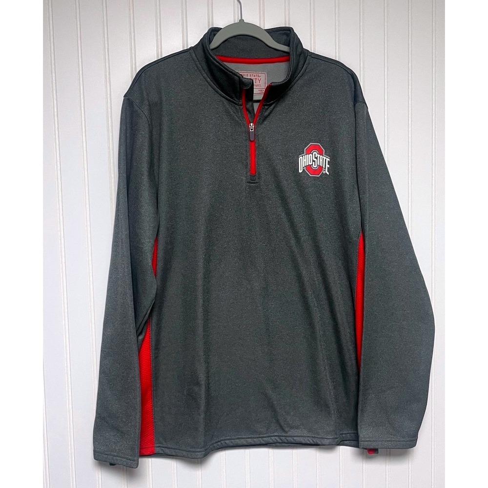 Ohio State Buckeyes Graphic 1/4‎ Zip Fleece Lined Pullover Men's XXL